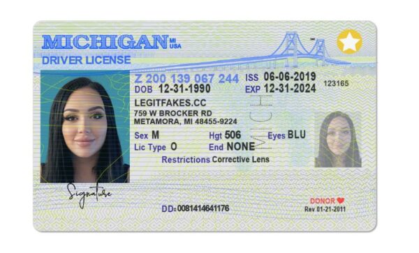Michigan Fake Driver License