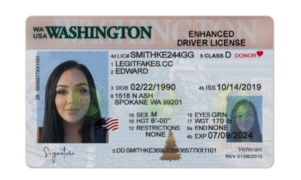 Washington Fake Driver License