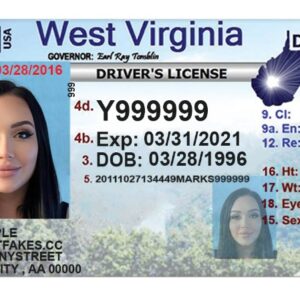West Virginia Drivers License