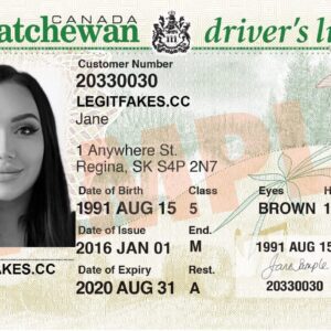 Saskatchewan Fake Driver’s License
