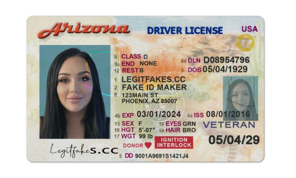 Arizona Fake Driver's License