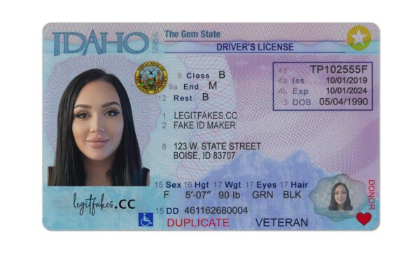 Idaho Fake Driver’s License